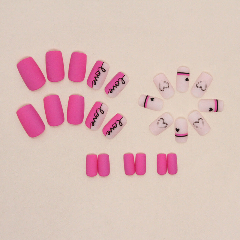 Manicure Valentine's Day Fake Nails