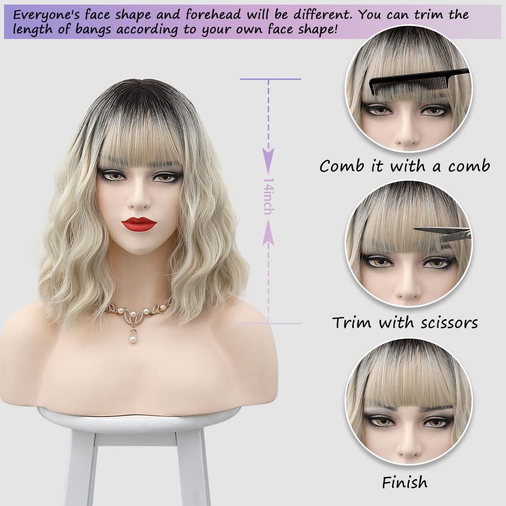 Short Hair Dyeing Human Hair Wig