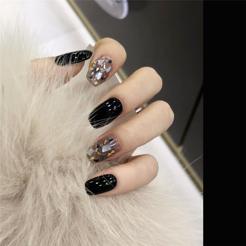 Graffiti Pattern Wearable Fake Nails