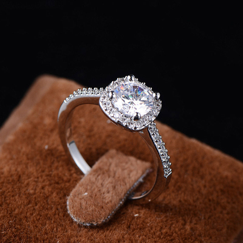 Square Bague Cubic Zirconia Ring