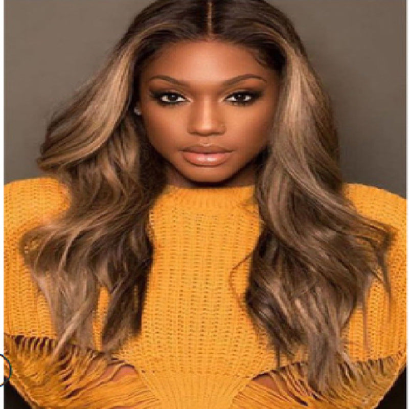 Mid-length Curly Human Hair Wig