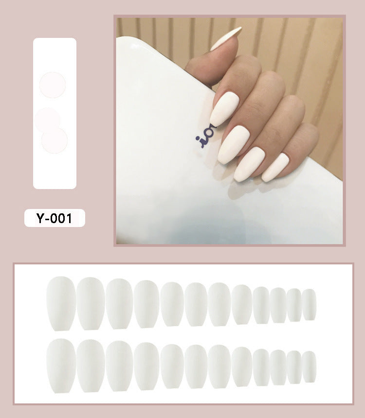 Frosted Short Ballet Wear Fake Nails