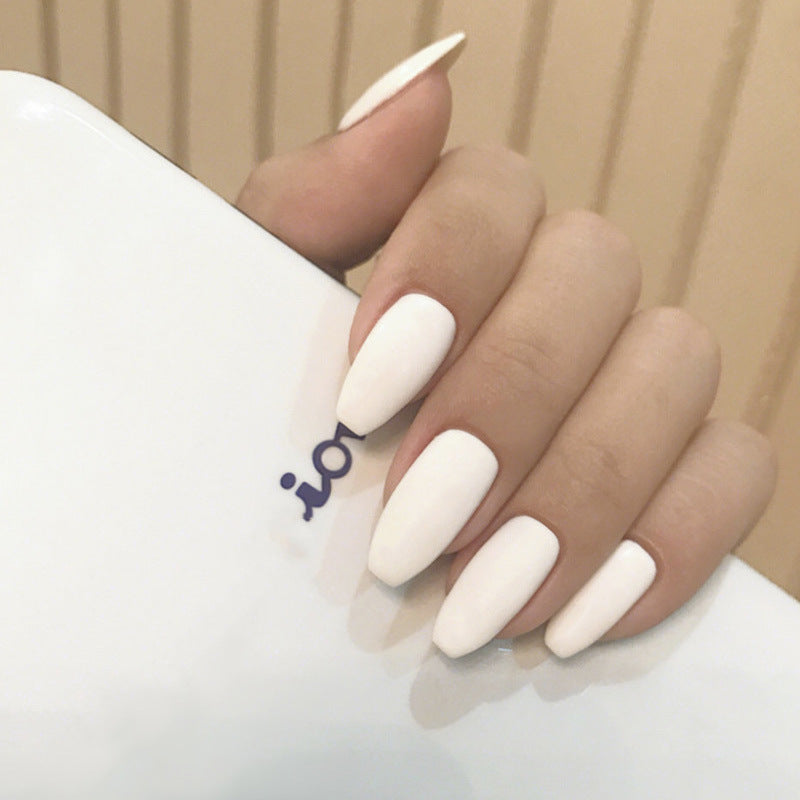 Frosted Short Ballet Wear Fake Nails