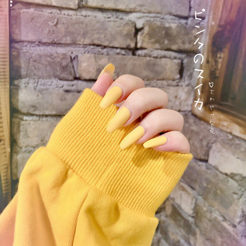 Frosted Personality Waterproof Ballet Nails