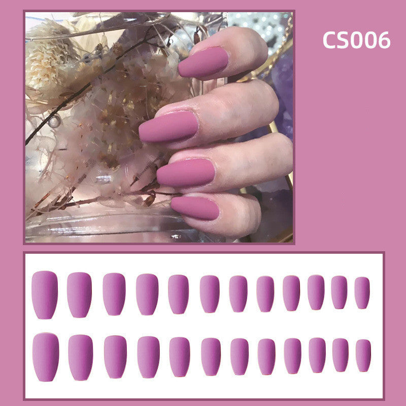 Frosted Personality Waterproof Ballet Nails