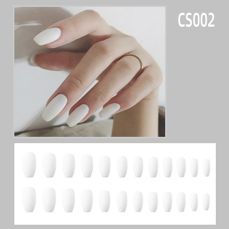 Frosted Personality Waterproof Ballet Nails