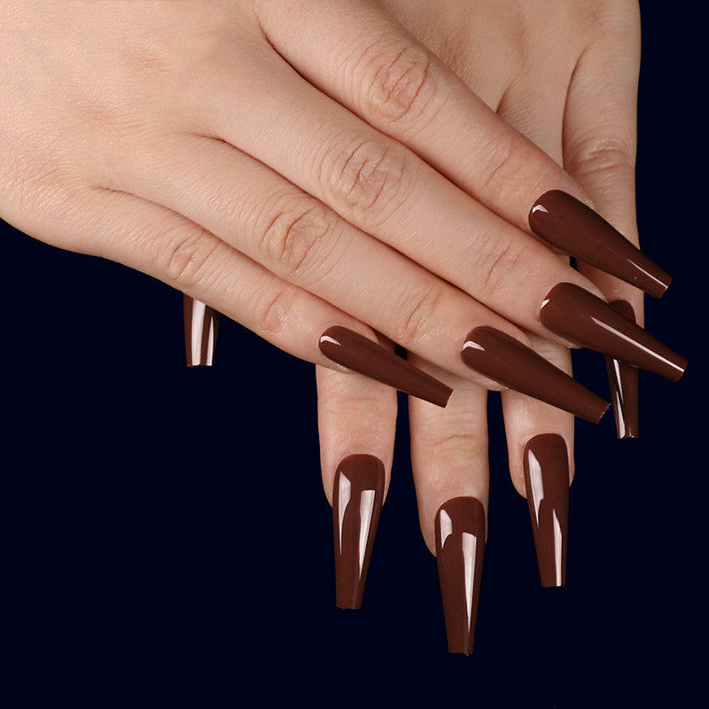 Long Coffin Fake Nails