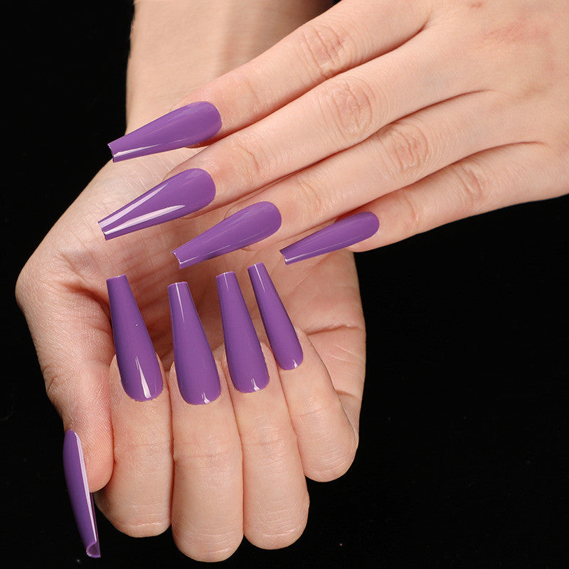 Long Coffin Fake Nails