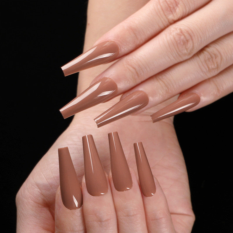 Long Coffin Fake Nails