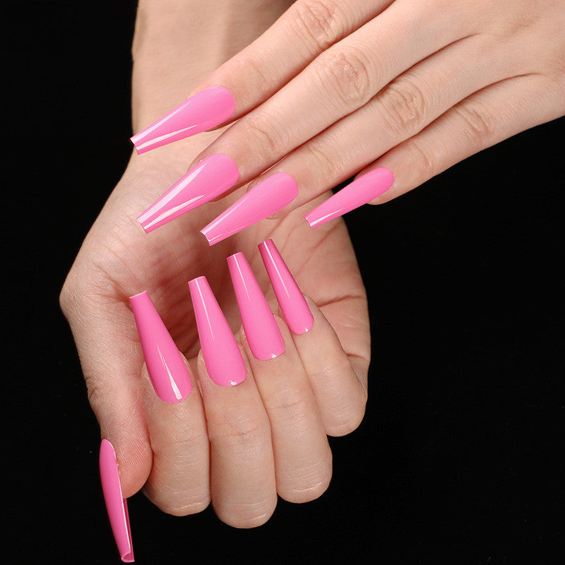 Long Coffin Fake Nails