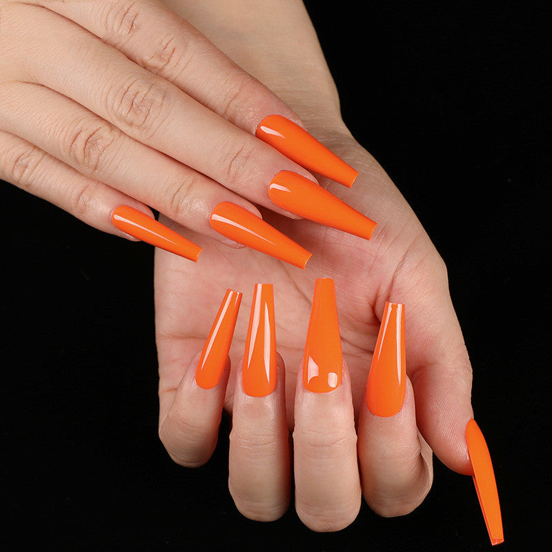 Long Coffin Fake Nails