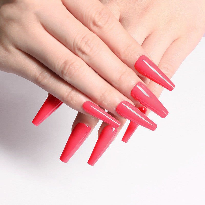 Long Coffin Fake Nails