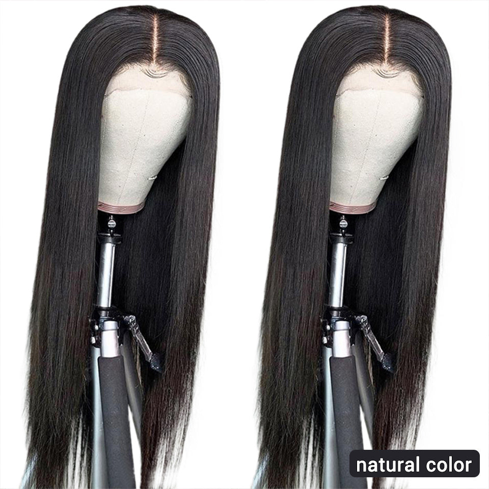 Long Straight Human Hair Wig