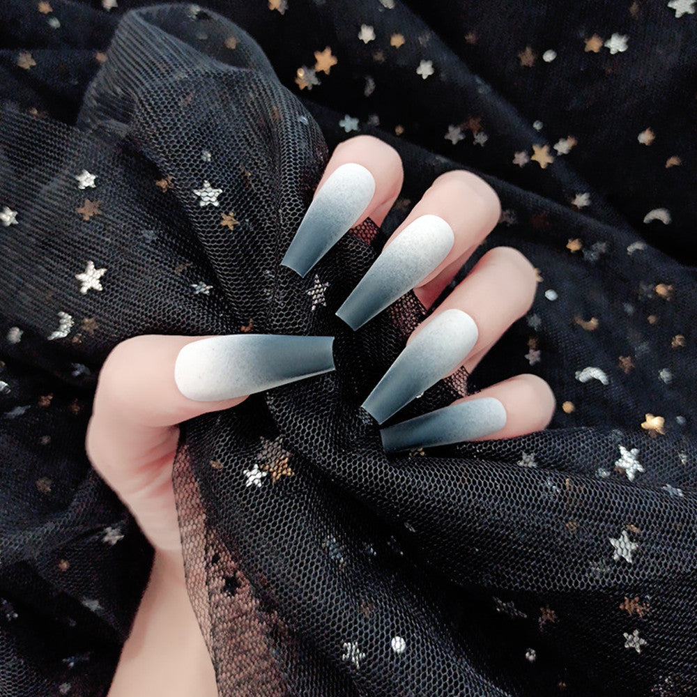 Ballet Flat Head Pointed Water Drop Fake Nails