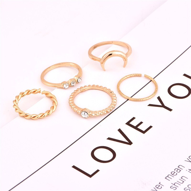 Crystal Midi Rings