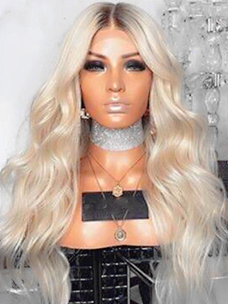 Blonde Long Curly Human Hair Wig