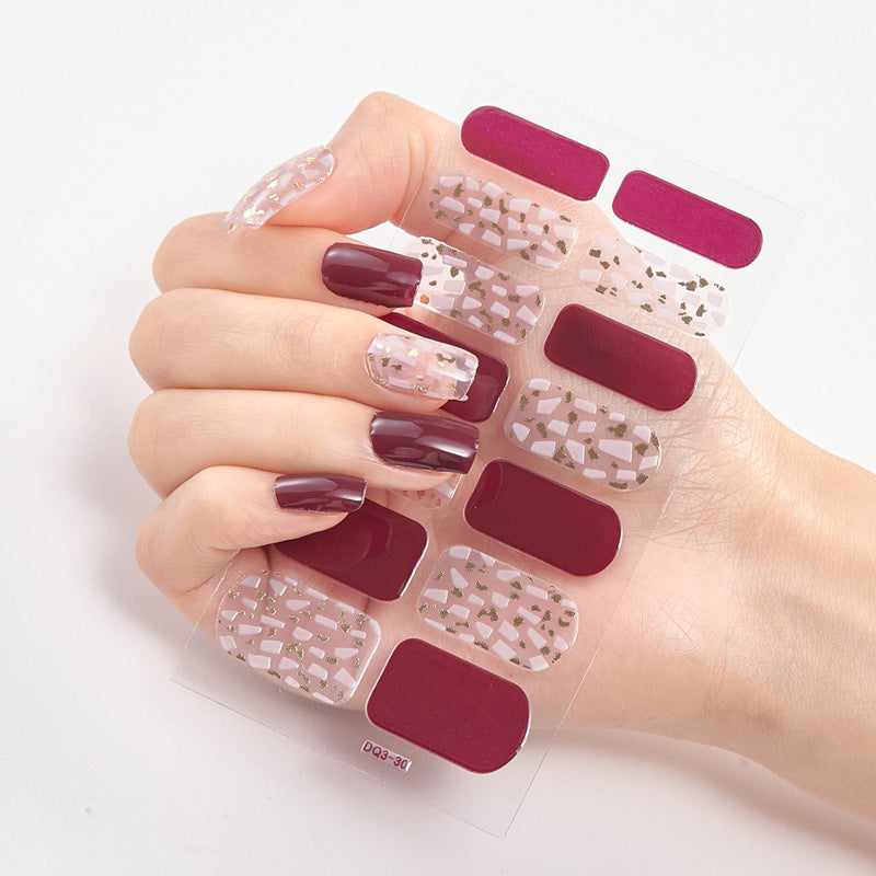 Bronzing Laser 3D Nail Stickers