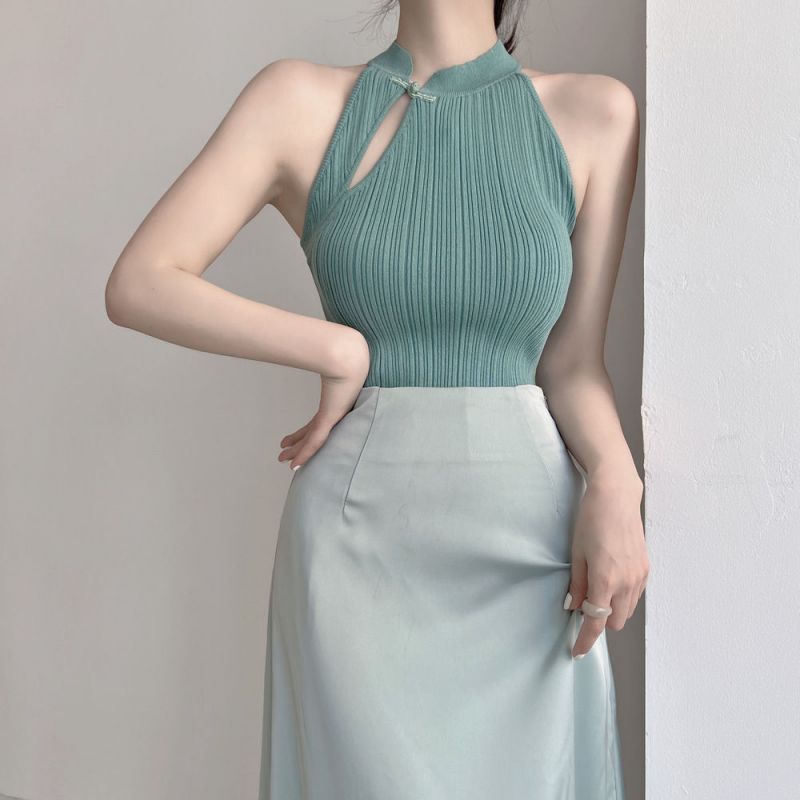 Short Summer Solid Color Top