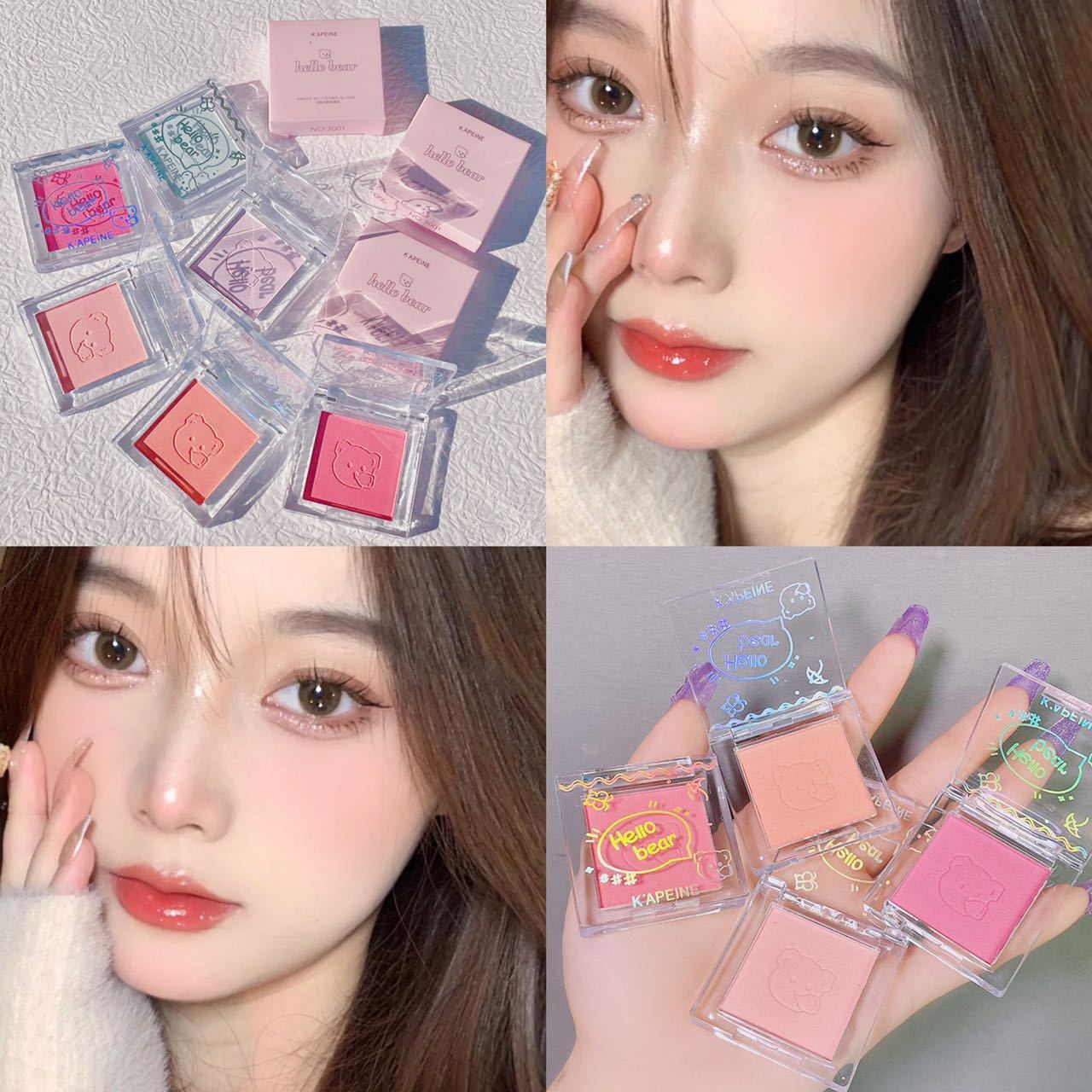 Monochrome Blush Matte Makeup