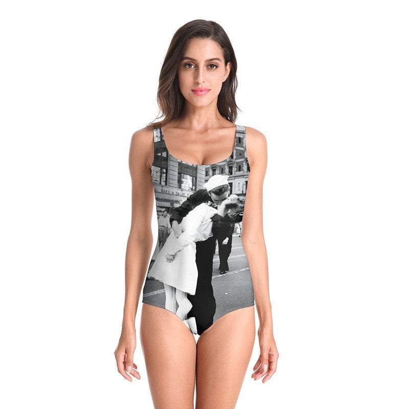 Digital Printing One-piece Swimsuit