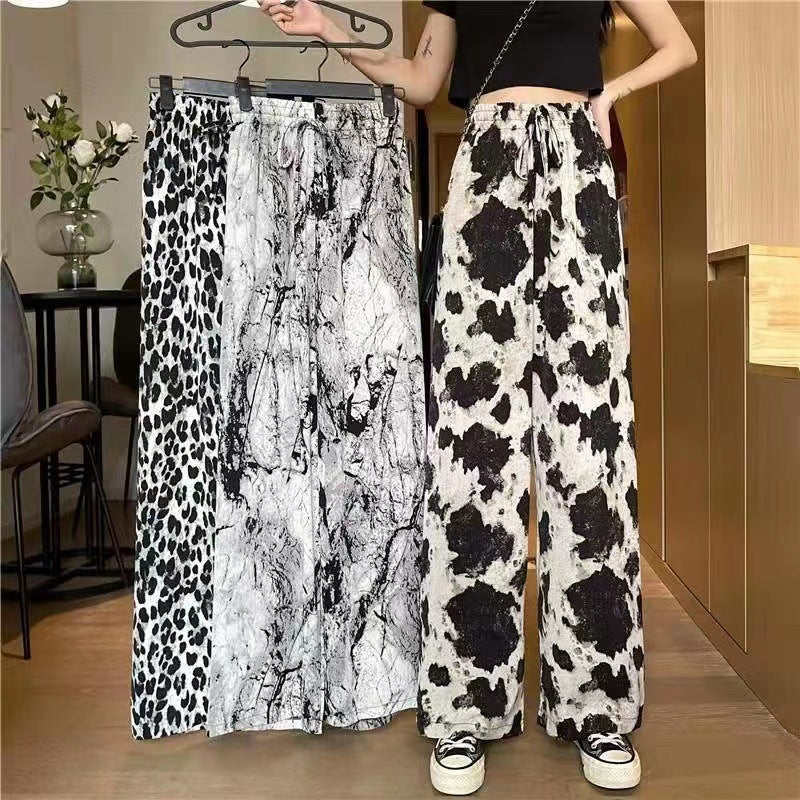Ice Silk Wide-leg Pants