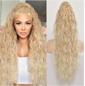 Ponytail Fluffy Human Hair Wig