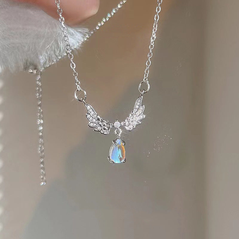Gothic Heart Crown Angel Necklaces