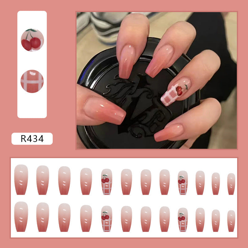Crystal Butterfly Fake Nails