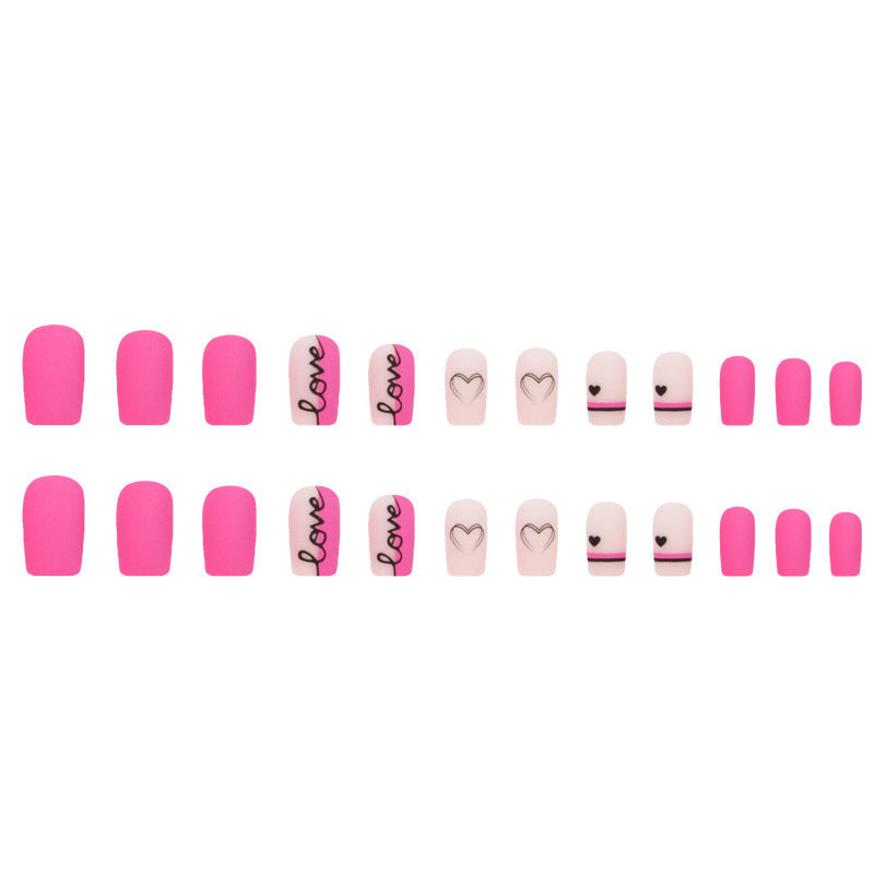 Manicure Valentine's Day Fake Nails