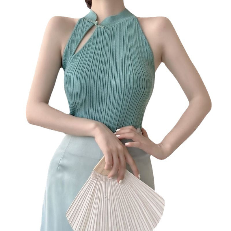 Short Summer Solid Color Top