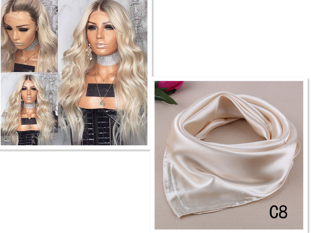 Blonde Long Curly Human Hair Wig