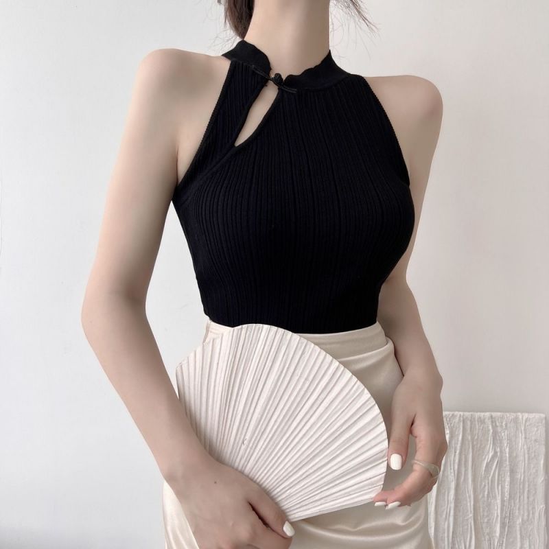 Short Summer Solid Color Top