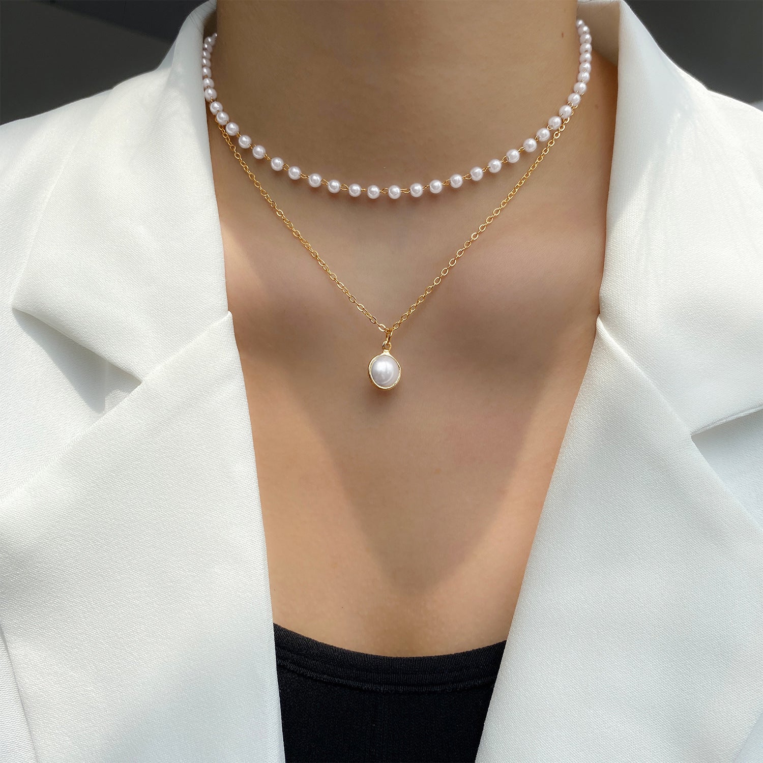 Pearl Tassel Pendant Necklace