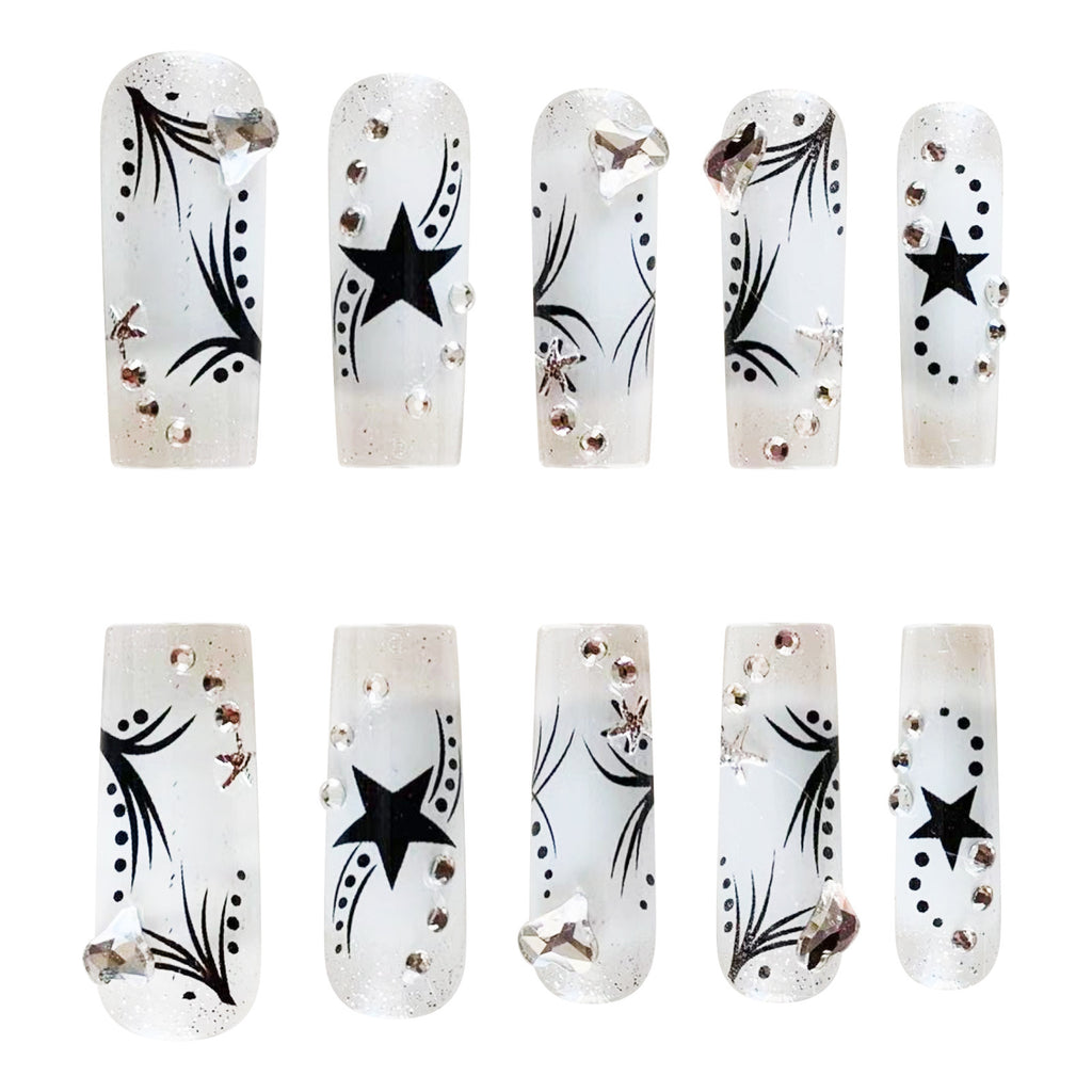 Rhinestone Patch Nails