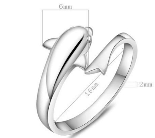 High Quality Cute Dolphin Ring