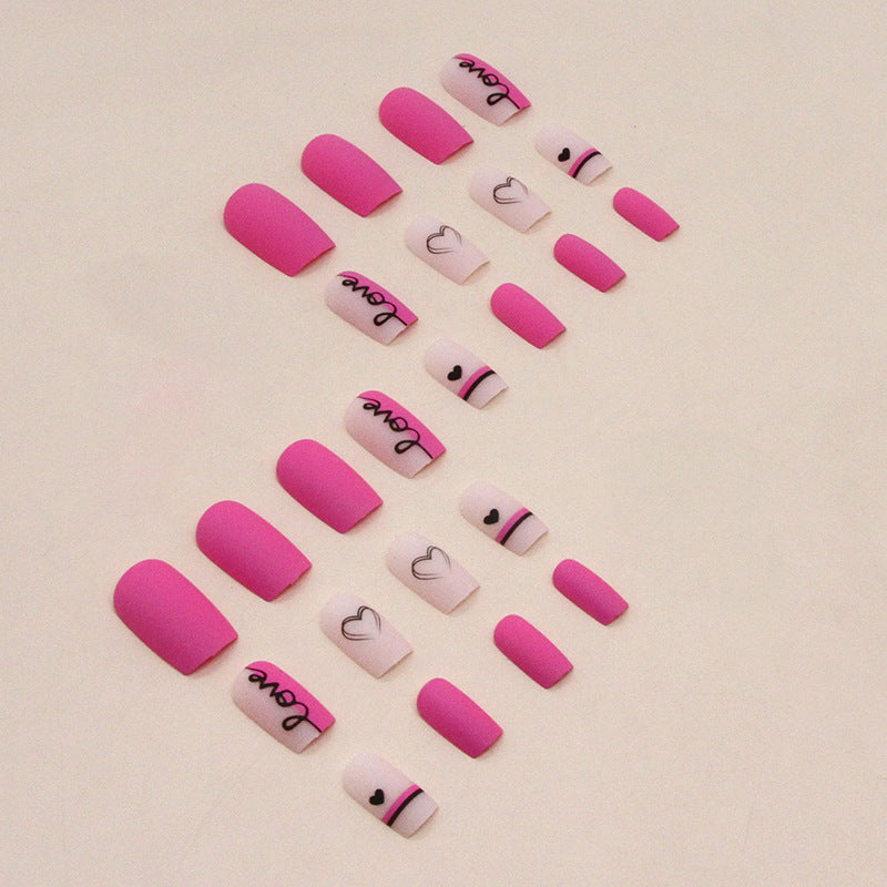Manicure Valentine's Day Fake Nails