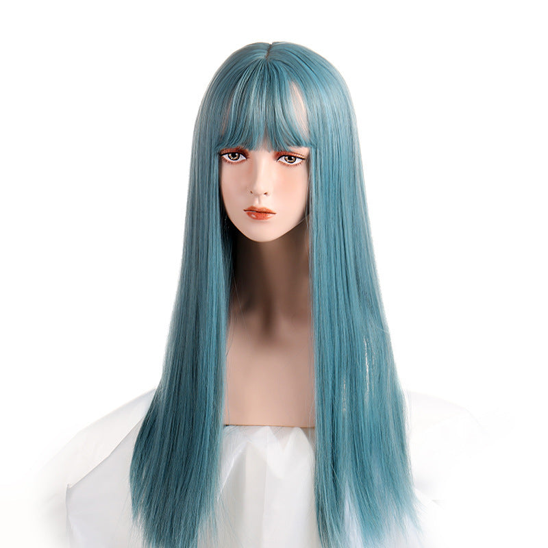 Long Straight Human Hair Wig