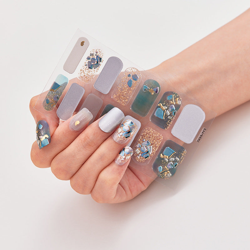 Bronzing Laser 3D Nail Stickers