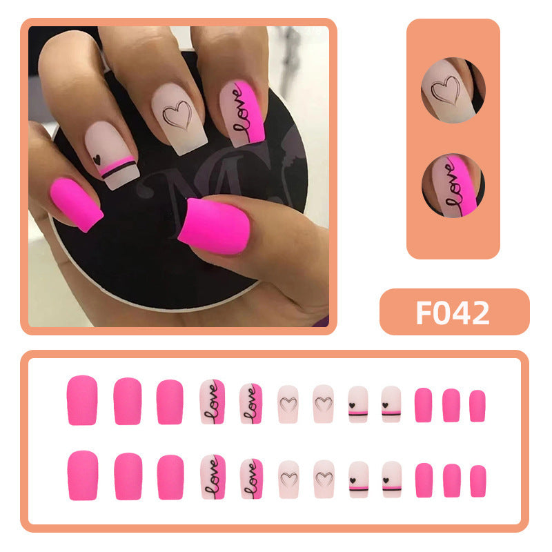 Manicure Valentine's Day Fake Nails