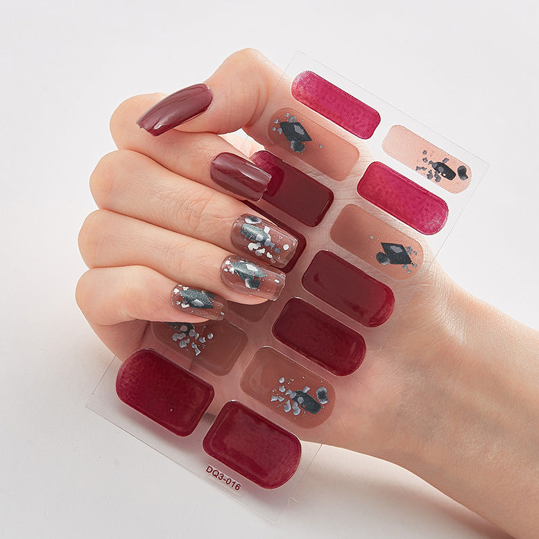 Bronzing Laser 3D Nail Stickers