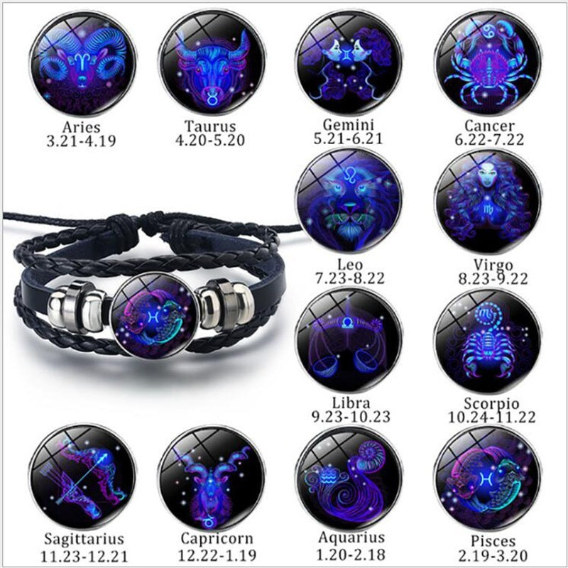 Zodiac Braided Bracelet