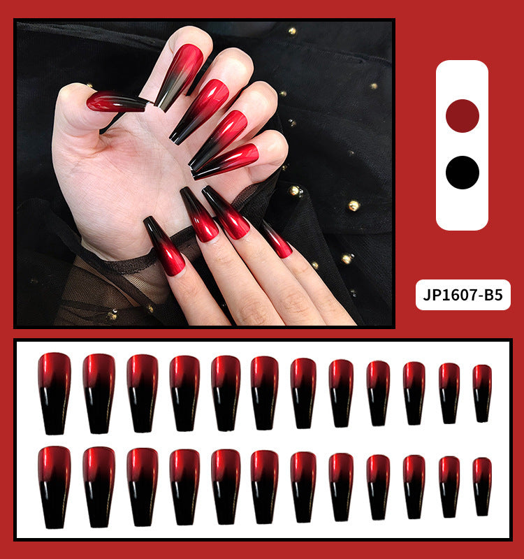 Ballet Flat Head Pointed Water Drop Fake Nails