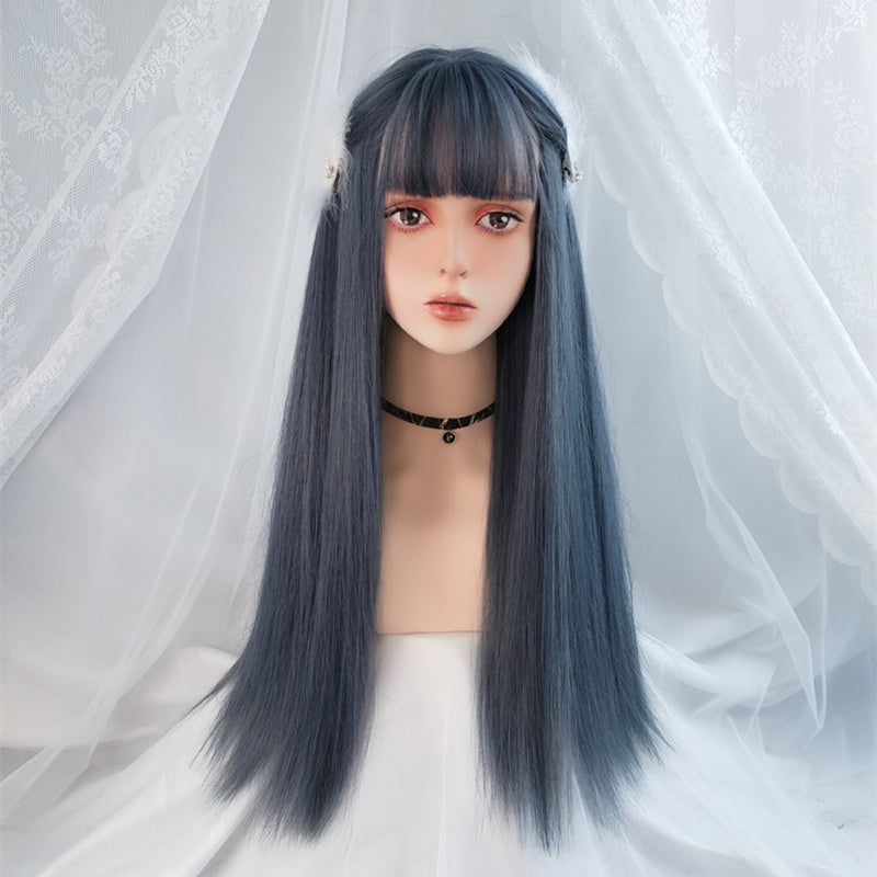 Long Straight Human Hair Wig