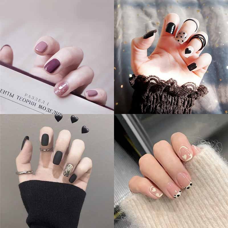 Graffiti Pattern Wearable Fake Nails