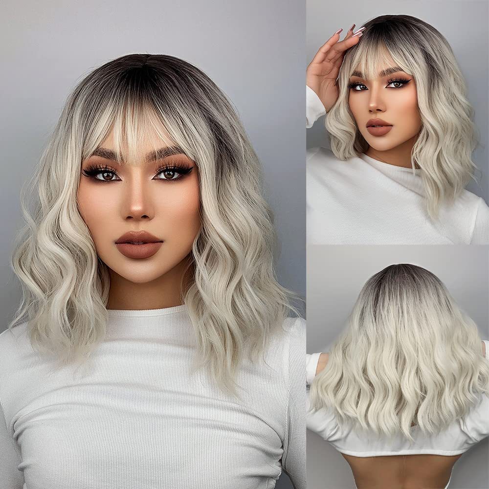 Short Hair Dyeing Human Hair Wig