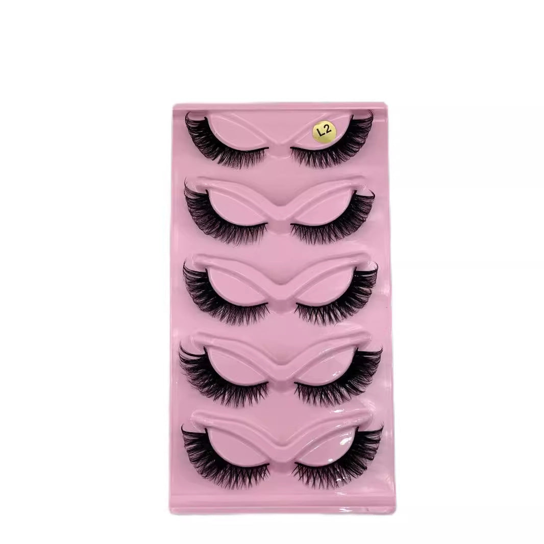 Thick Cross Cat Eye False Eyelashes