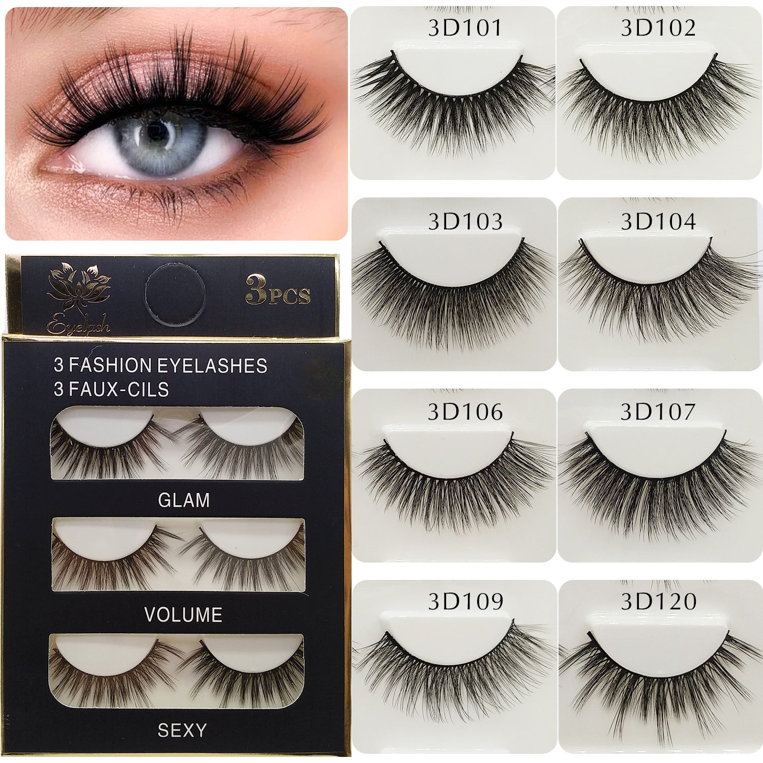 3D Natural Thick Multi-layer Eyelash