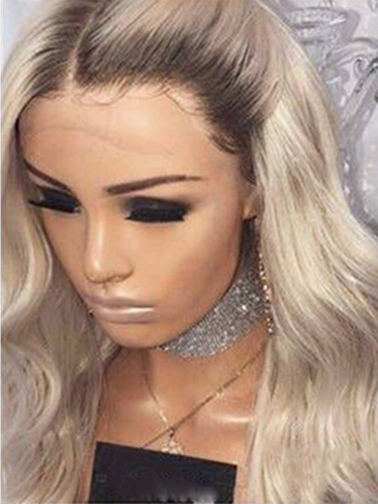 Blonde Long Curly Human Hair Wig