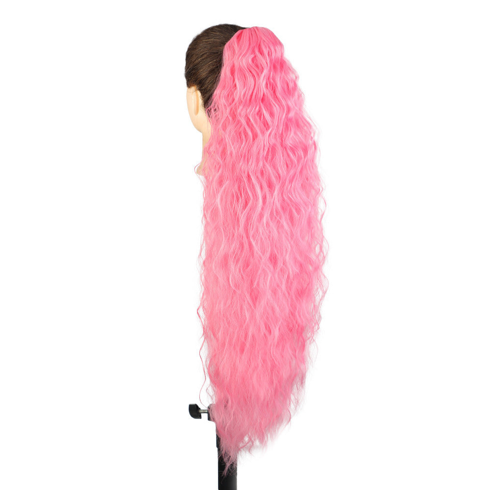 Ponytail Fluffy Human Hair Wig