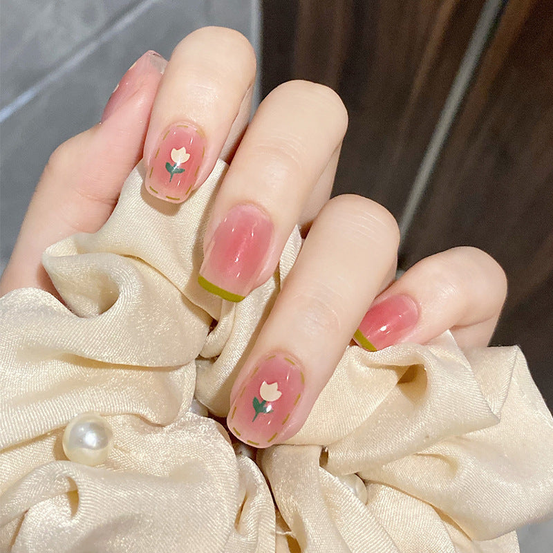 Graffiti Pattern Wearable Fake Nails